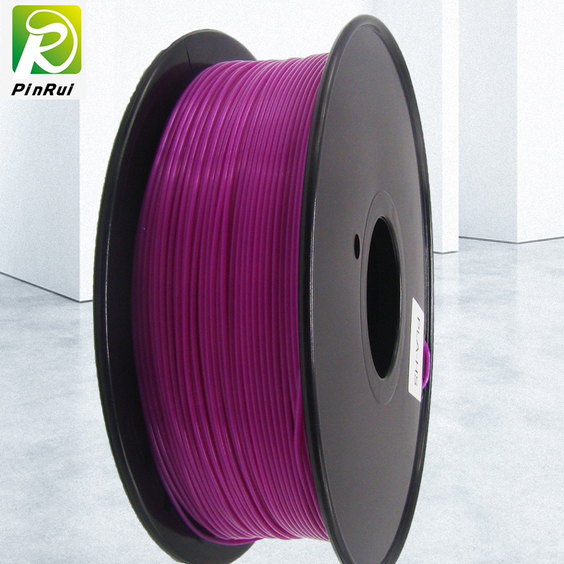 Pinrui Korkealaatuinen 1KG 3D PLA-tulostin Filamentti Läpinäkyvä violetti väri