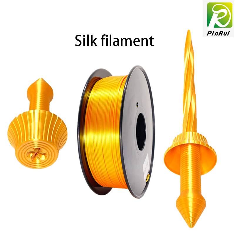 Pinrui 3D-tulostin 1.75mm Silk PLA Filamentti 3D-tulostimella
